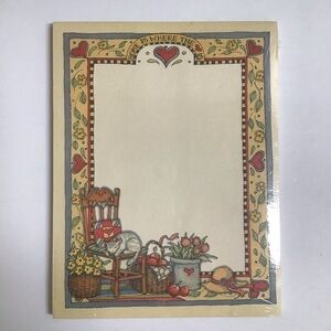 Susan Winget 1992 Napping Cat Note Pad by NEW 5x7 Stationery Main Street Press